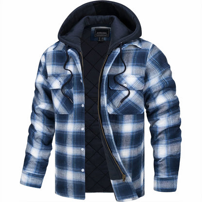 ELDORIK™ – Karierte Winterjacke mit Kapuze