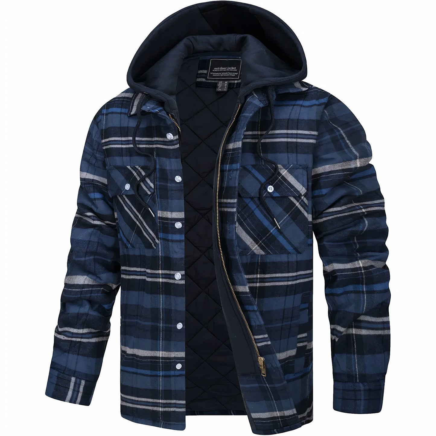 ELDORIK™ – Karierte Winterjacke mit Kapuze