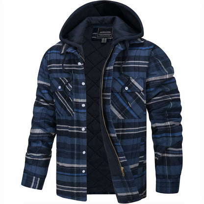 ELDORIK™ – Karierte Winterjacke mit Kapuze