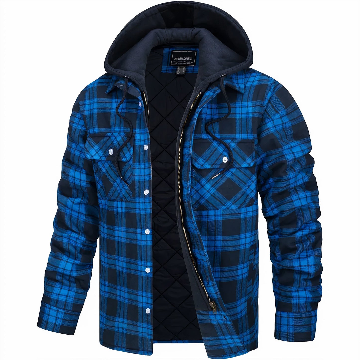 ELDORIK™ – Karierte Winterjacke mit Kapuze